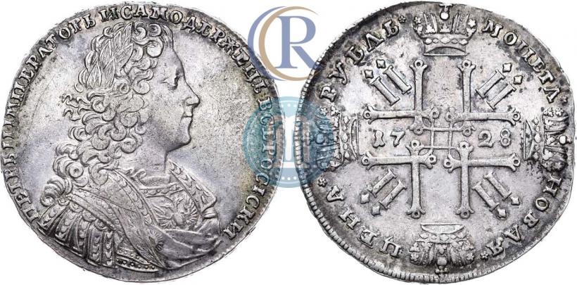 Фото 1 рубль 1728 года  "Тип 1728"