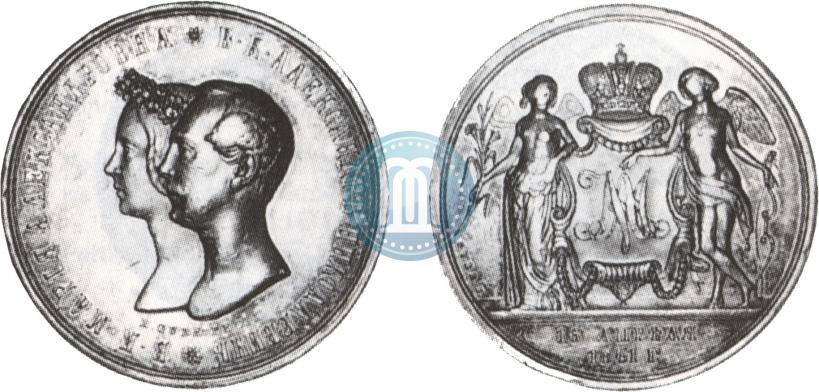 Фото 1 рубль 1841 года СПБ-НГ "В память бракосочетания наследника престола"