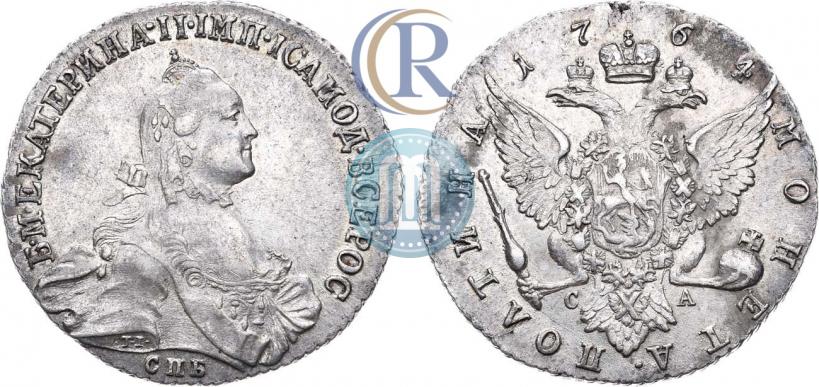 Фото Полтина 1764 года СПБ-СА 