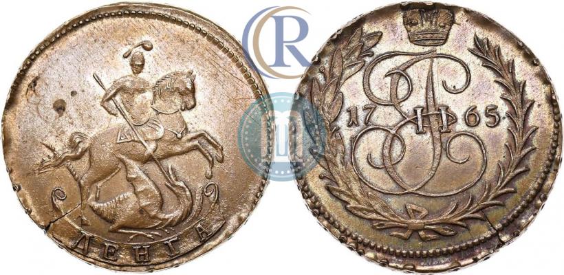 Фото Денга 1765 года  