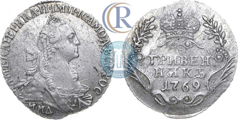 Picture Grivennik 1769 year ММД 