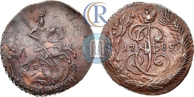 Picture 2 kopecks 1789 year ЕМ 