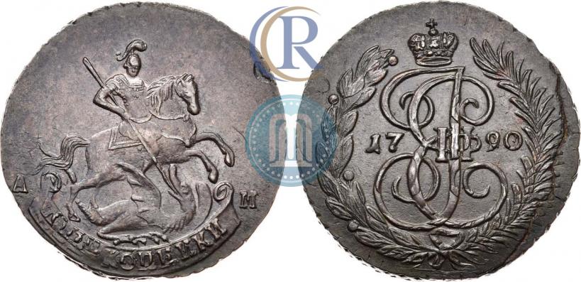 Picture 2 kopecks 1790 year АМ 