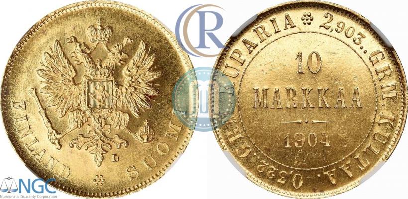 Picture 10 markkaa 1904 year L 