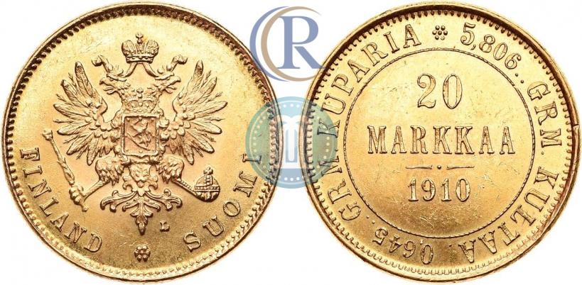 Picture 20 markkaa 1910 year L 