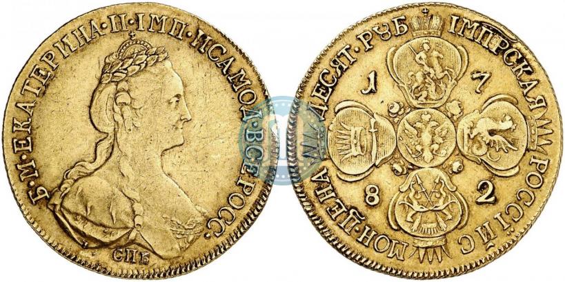 Picture 10 roubles 1782 year СПБ 
