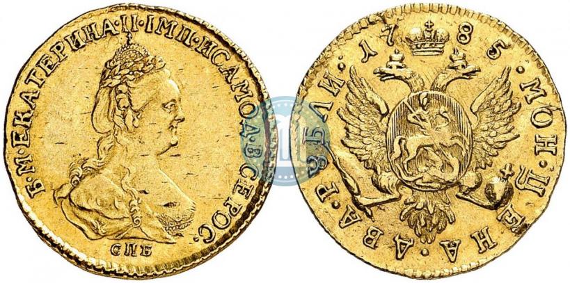 Picture 2 roubles 1785 year СПБ 