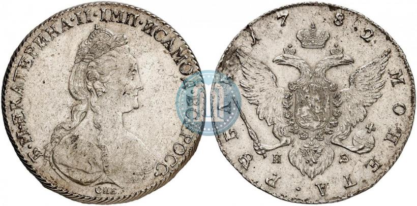 Фото 1 рубль 1782 года СПБ-ИЗ 