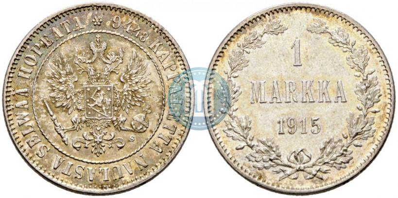 Picture 1 markka 1915 year S 