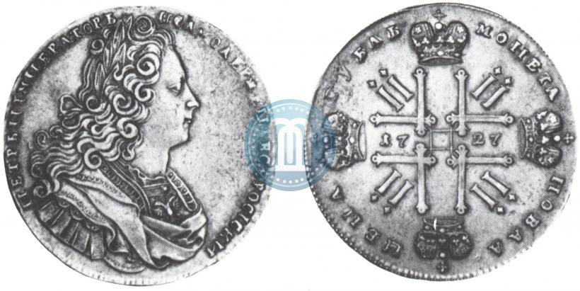 Picture 1 rouble 1727 year  "Moscow type"