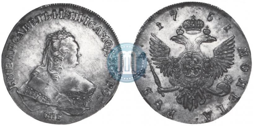 Picture 1 rouble 1751 year СПБ-IМ 