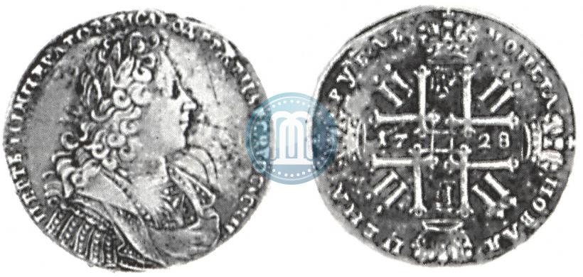 Фото 1 рубль 1728 года  "Тип 1728"