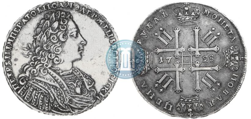 Picture 1 rouble 1728 year  "Type of 1728"