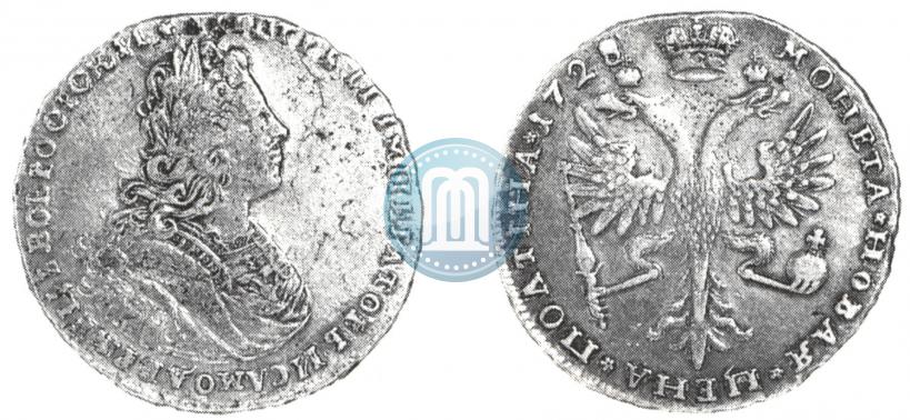 Picture Poltina 1727 year  "Moscow type"