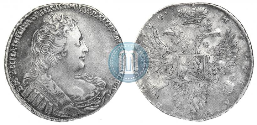Фото 1 рубль 1730 года  