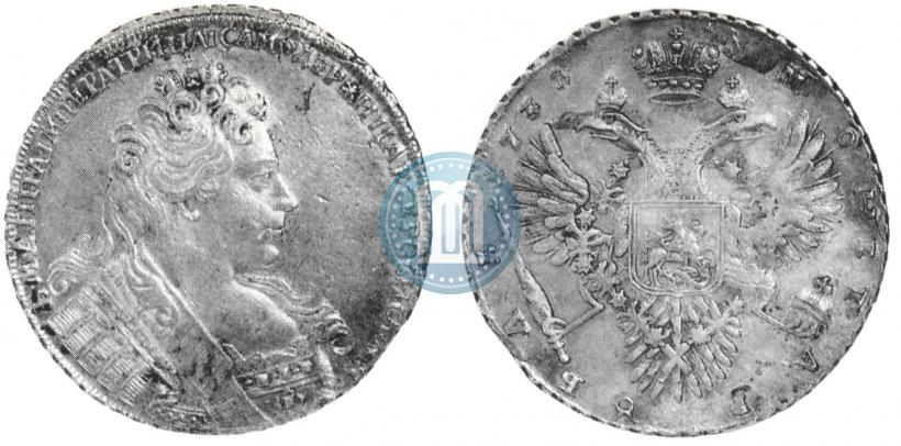 Фото 1 рубль 1731 года  