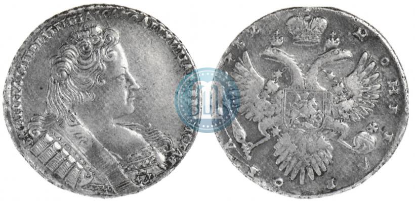 Фото 1 рубль 1732 года  