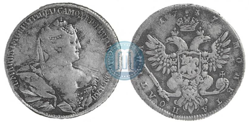 Фото Полтина 1737 года  "Московский тип"