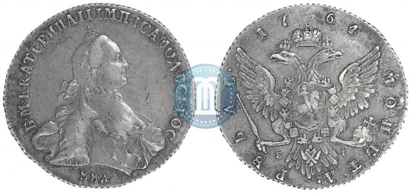 Picture 1 rouble 1764 year ММД-EI 