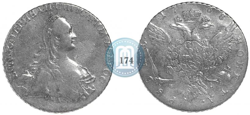 Picture 1 rouble 1768 year ММД-EI 