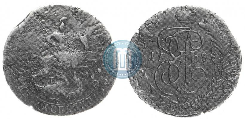 Фото 2 копейки 1788 года ТМ 