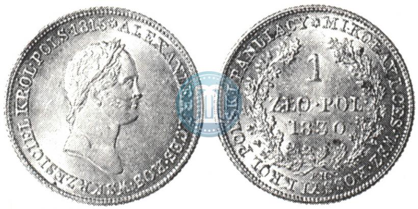 Picture 1 złoty 1830 year FH 