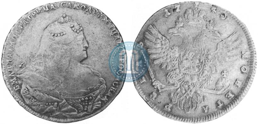 Picture 1 rouble 1740 year  "Moscow type"