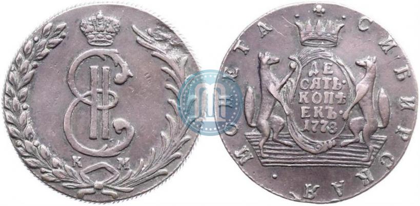 Picture 10 kopecks 1778 year КМ 
