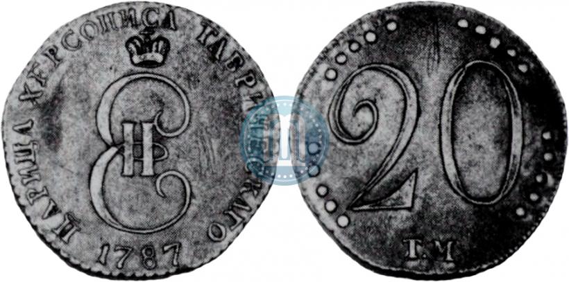 Picture 20 kopecks 1787 year ТМ 