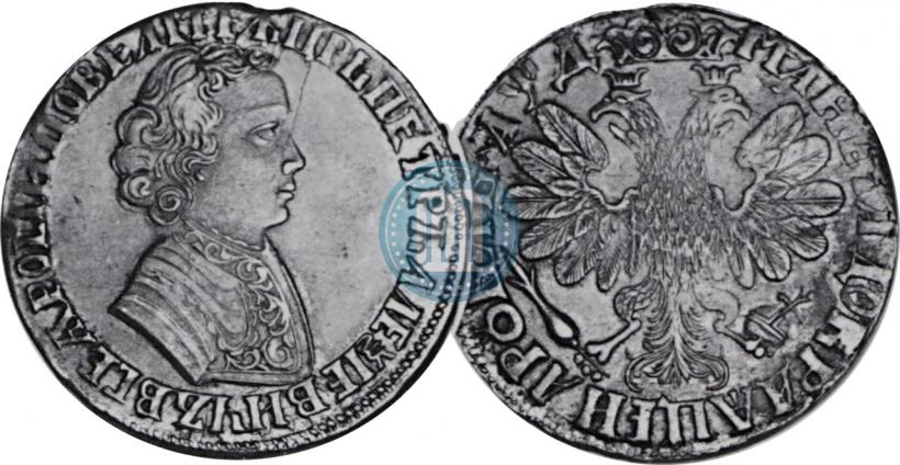 Picture 1 rouble 1704 year  
