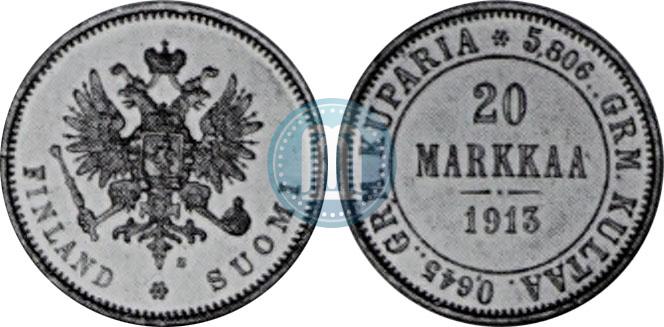 Picture 20 markkaa 1913 year S 