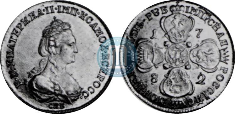 Picture 5 roubles 1782 year СПБ 
