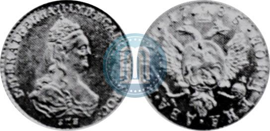 Фото 2 рубля 1785 года СПБ 