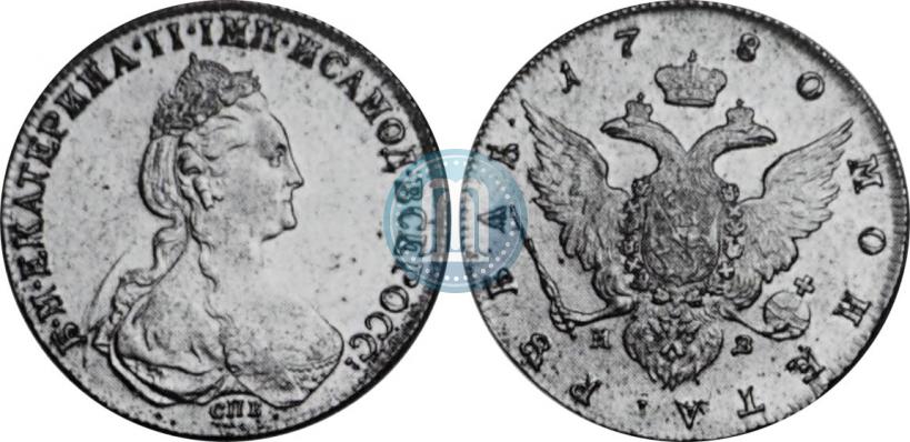 Picture 1 rouble 1780 year СПБ-ИЗ 