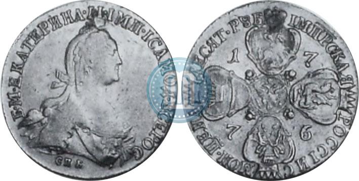 Picture 10 roubles 1766 year СПБ 