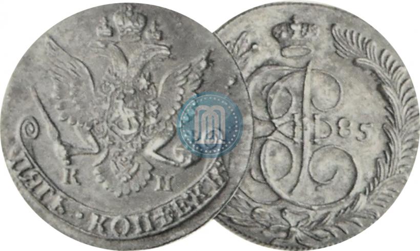 Picture 5 kopecks 1785 year КМ 