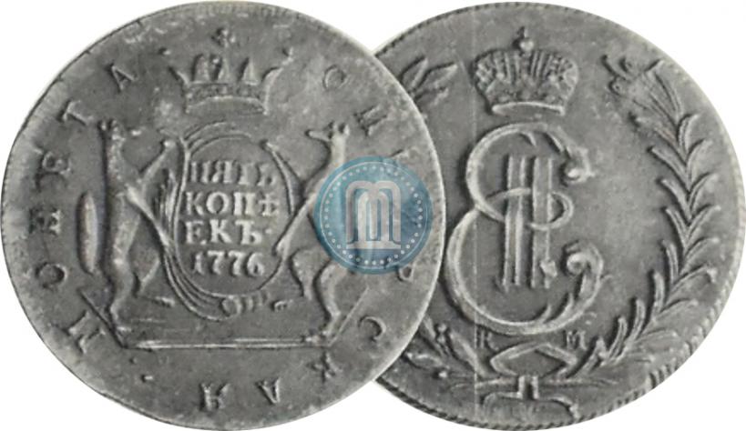 Фото 5 копеек 1776 года КМ 