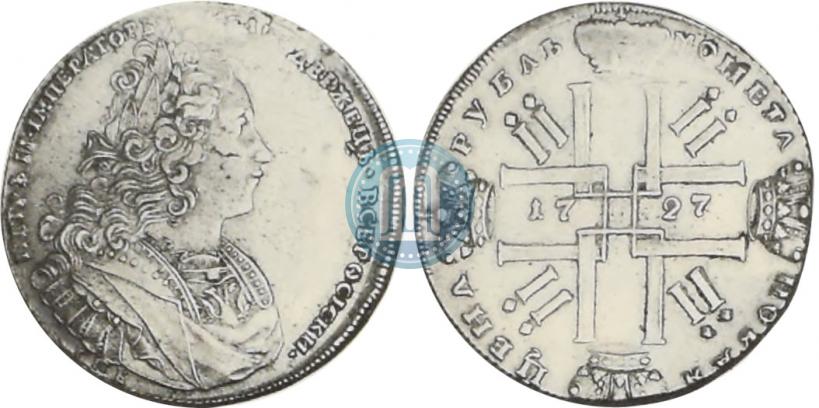 Picture 1 rouble 1727 year СПБ "Petersburg type"