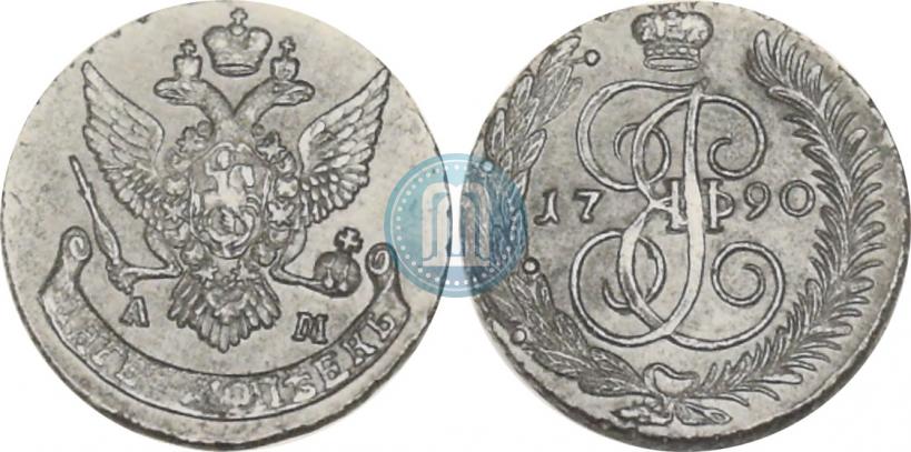 Picture 5 kopecks 1790 year АМ 