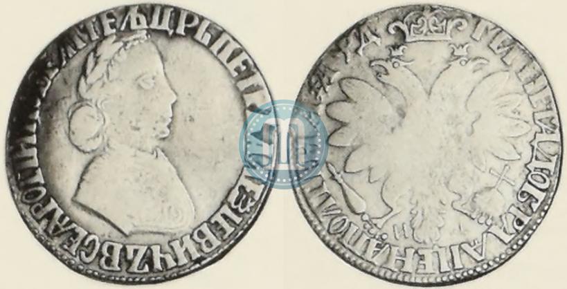 Picture Poltina 1704 year МД "Portrait by F. Alekseev"