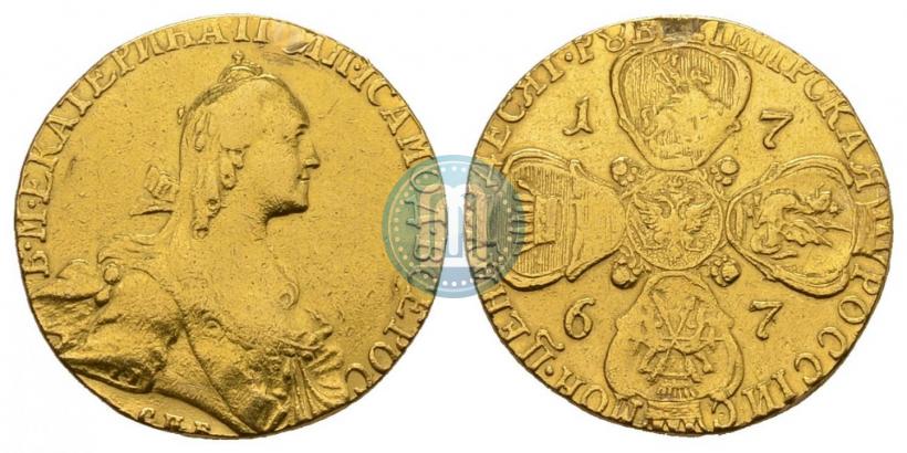 Picture 10 roubles 1767 year СПБ 