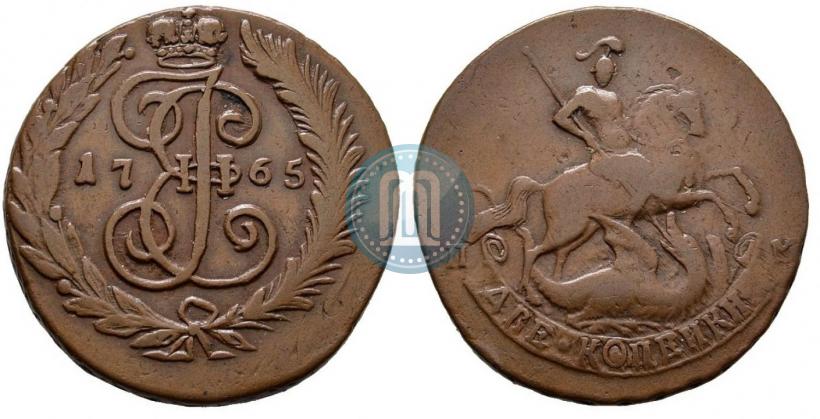 Picture 2 kopecks 1765 year СПМ 