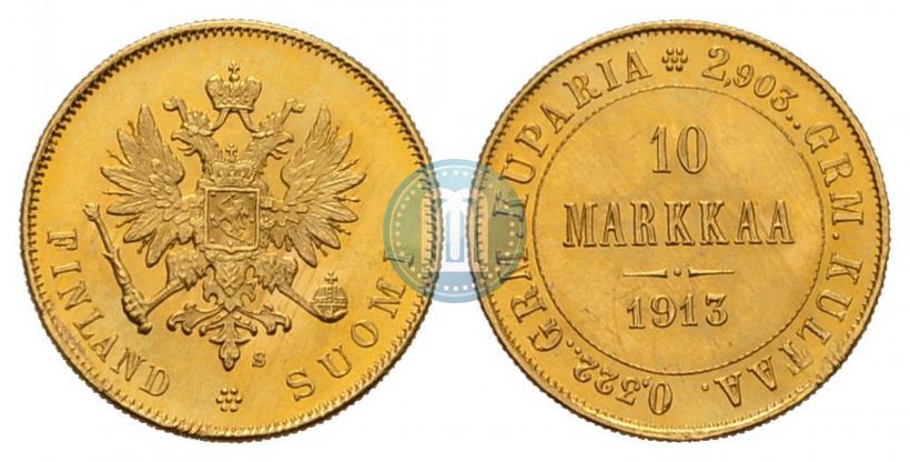 Фото 10 марок 1913 года S 
