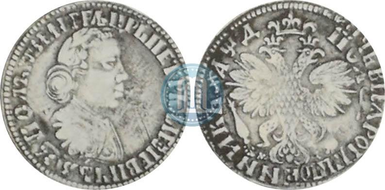 Picture Poltina 1704 year МД "Portrait by F. Alekseev"