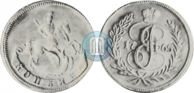 Picture 1 kopeck 1765 year  