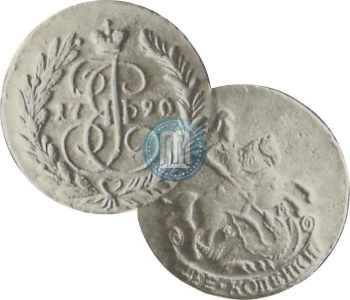 Фото 2 копейки 1790 года ЕМ 