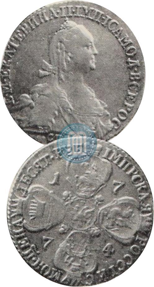 Picture 10 roubles 1774 year СПБ 