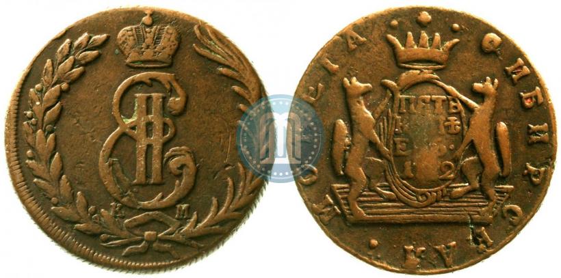 Picture 5 kopecks 1772 year КМ 