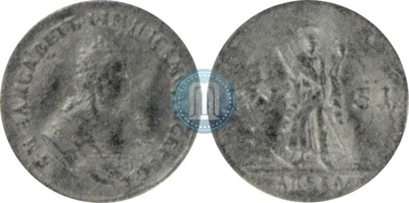 Picture 2 ducats 1751 year  "St. Andrew on the reverse"