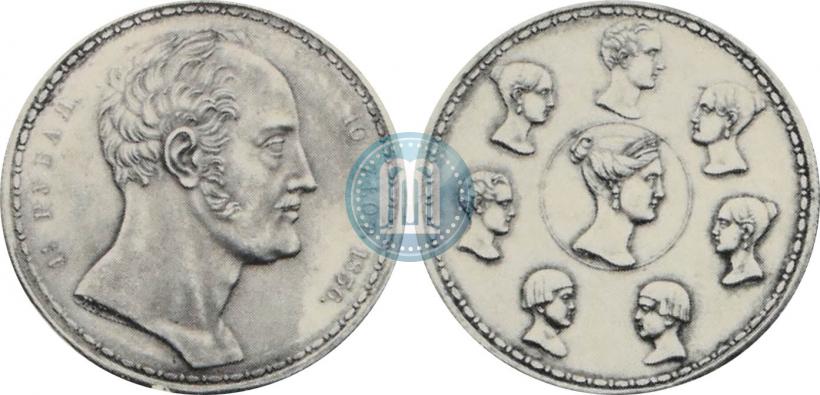 Picture 1,5 roubles - 10 złotych 1836 year П.У. "Family rouble"